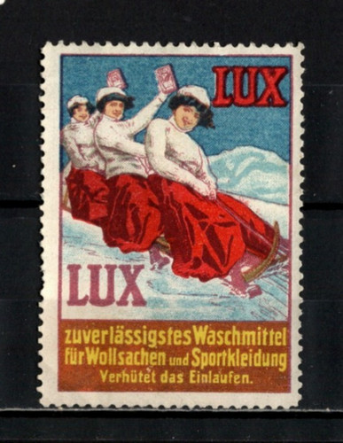 Schlitten lux seife werbung - lux,